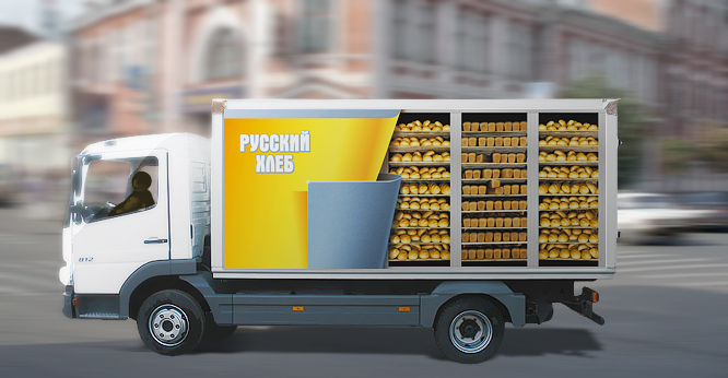 Хлебовозки «Грейн Холдинга» (ТМ «Русский Хлеб»)